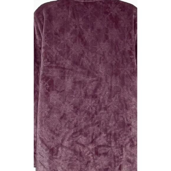 Brand New Charter Club Women's Size S Plum Purple  Super Soft Plush Teddy Robe - Picture 5 of 9
